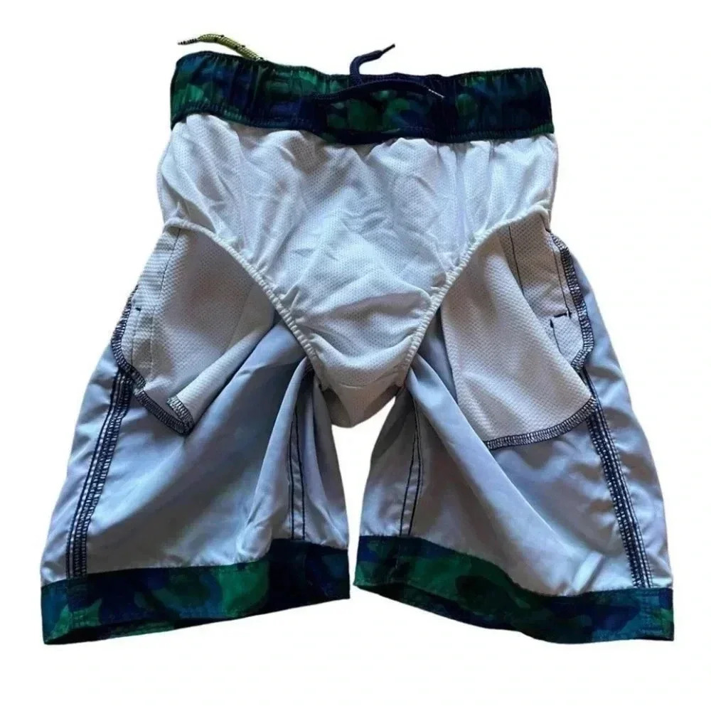 Gap Green Blue Camo Tropical Island  Short Board Pants SZ S (6/7) # 1204 - Picture 3 of 6